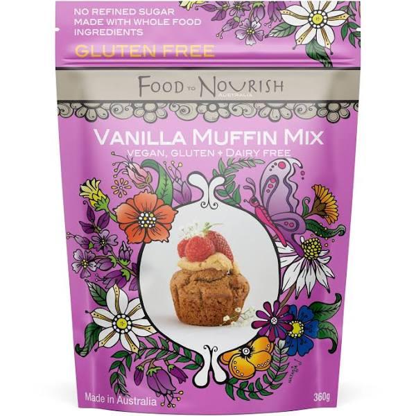 Food To Nourish Muffin Mix Simply Vanilla 360g