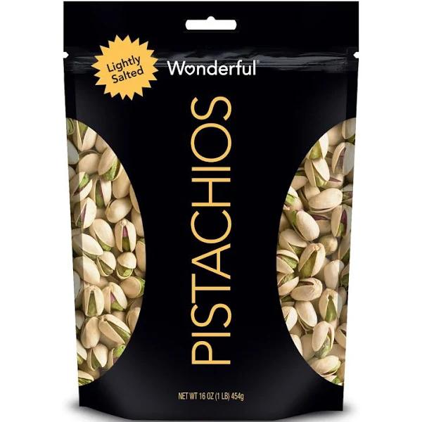 Wonderful Pistachios, Roasted & Lightly Salted - 16 oz bag