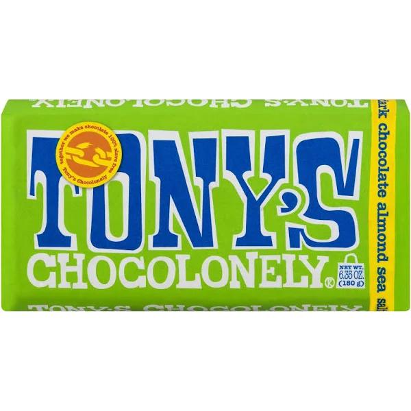 Tony's Chocolonely Dark Chocolate 51% almond Sea Salt 180g