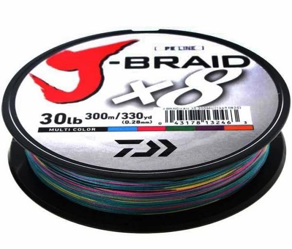 Daiwa J-Braid 8 1500 M Multicolor 0.280 mm