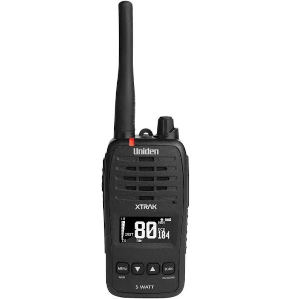 Uniden XTRAK50 5 Watt Waterproof Smart UHF Handheld Radio