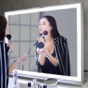 Hollywood Mirror Makeup Mirror,LED Mirror With Light, Smart Mirror,Touch Control,Vanity Mirror 3 Colors Dimmable Light,Tabletop/Wall Silver Mirror