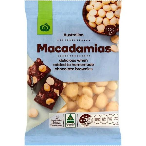 Woolworths Macadamias 120g