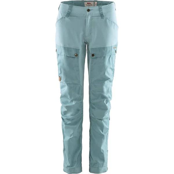 Fjallraven Keb Trousers Regular Blue, Womens G-1000 Full-length Trousers, Size 36 - Color Clay Blue - Mineral Blue