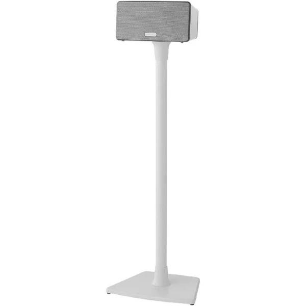 Sanus WSS22-W2 Wireless Speaker Stands Designed for Sonos One, Play:1 and Play:3 - Pair (White)