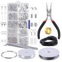 Jewelry Making and Repair Tools Kit, Bracelets Necklaces Accessories, Earring Making Kit, Craft Supplies With Pliers, Jewelry Findings Starter Kit (