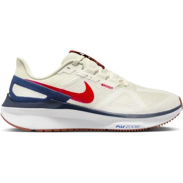 Nike Air Zoom Structure 25 Mens Running Shoes White/Red US 12