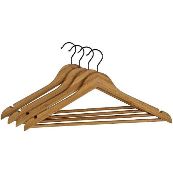 Williamsware Bamboo Clothes Hanger 4 Pack