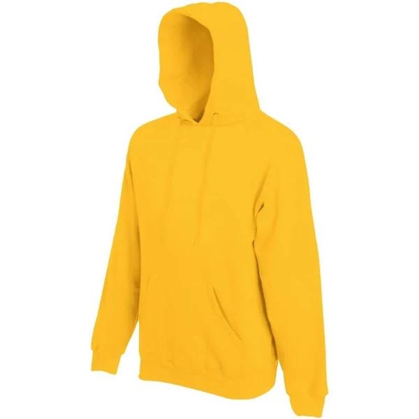 Fruit of The Loom Mens Hooded Sweatshirt / Hoodie Sunflower 2XL