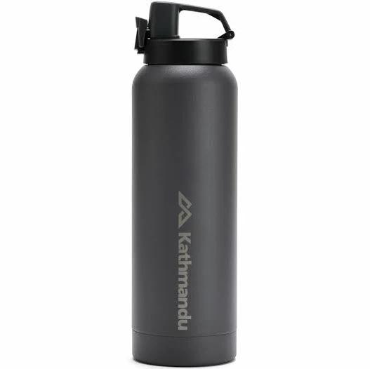 Kathmandu Sip Mouth Insulated Drink Bottle - 1L | Black - 1Ltr