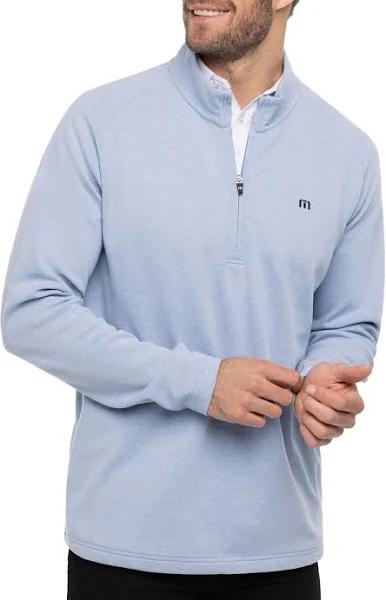 TravisMathew Upgraded 1/4 Zip - Mens Size Medium - 1MY351 4LBL - Blue