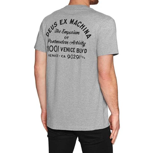 Deus EX Machina Venice Address Mens T Shirt - Grey Marle