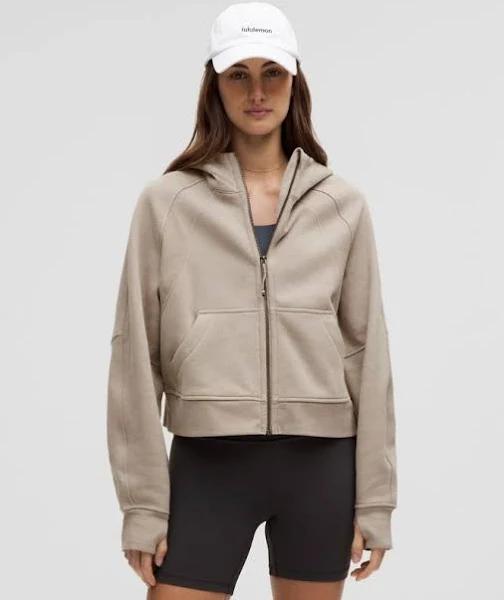 Women's Scuba Oversized Full-Zip Hoodie in Heathered Riverstone Size XL/2XL | by lululemon