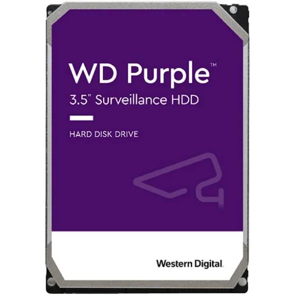 Western Digital WD Purple 6TB 3.5' Surveillance HDD 5400RPM 64MB SATA3 175MB/s 180TBW 24x7 64 Cameras AV NVR DVR 1.5mil MTBF 3yrs ~WD64PURZ