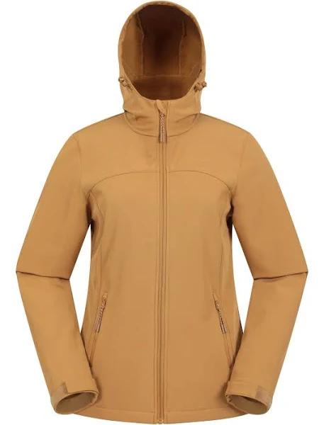 Mountain Warehouse Exodus Womens Water Resistant Softshell Jacket - Yellow | Size 18