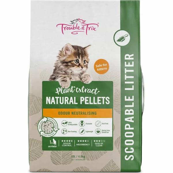 Trouble & Trix Natural Cat Litter - 10L