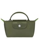 Longchamp Le Pliage Green Canvas Cosmetic Bag