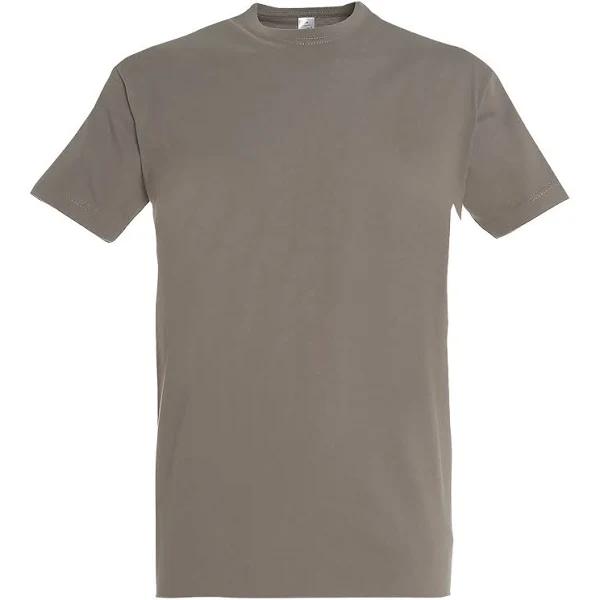 SOLS Mens Imperial Heavyweight Short Sleeve T-Shirt (Light Grey) (XXL)