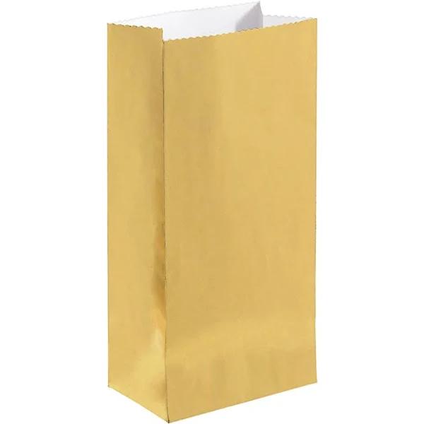 Paper Bags Mini Gold Foil