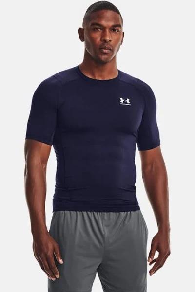 Under Armour HeatGear Armour Compression T-Shirt in Navy