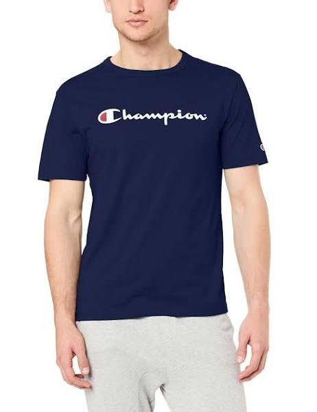 Champion Script Short Sleeve Tee L / Navy