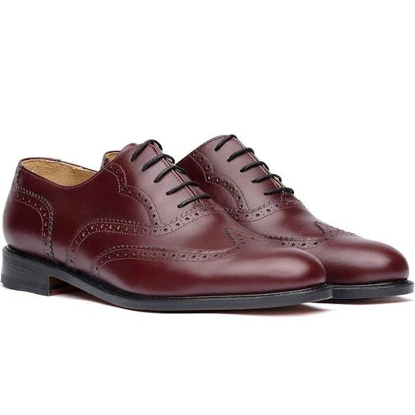 Mens Brogue Shoes | Sparrods & Co Burgundy / EU 45