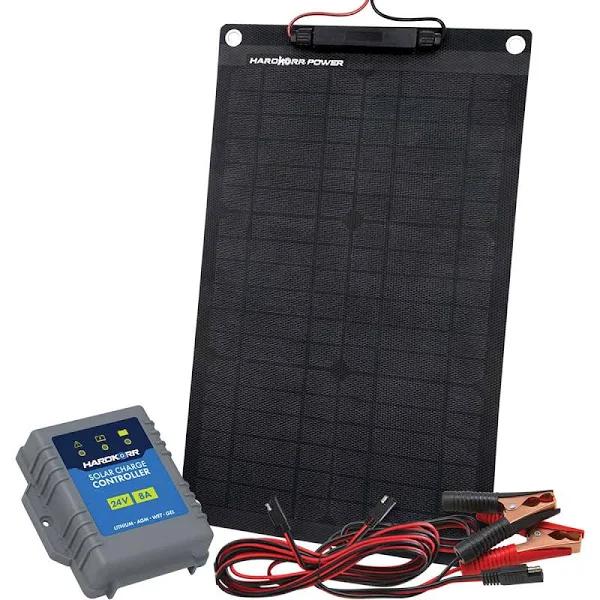 Hard Korr Power Solar Trickle Charger W/CROCSKIN 15W 24V HKPSOLT1524V