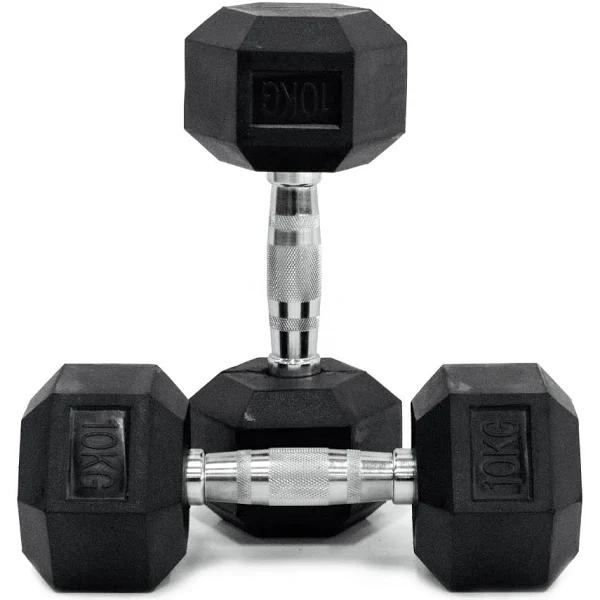 10kg Body Iron Hex Dumbbell Pair