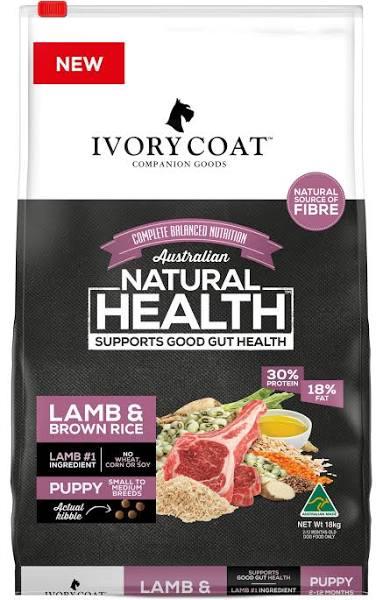 Ivory Coat Puppy Lamb & Brown Rice 18kg Dry Dog Food