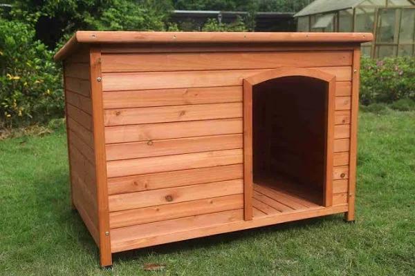 YES4PETS Large Timber Pet Dog Puppy Wooden Cabin Kennel Timber House