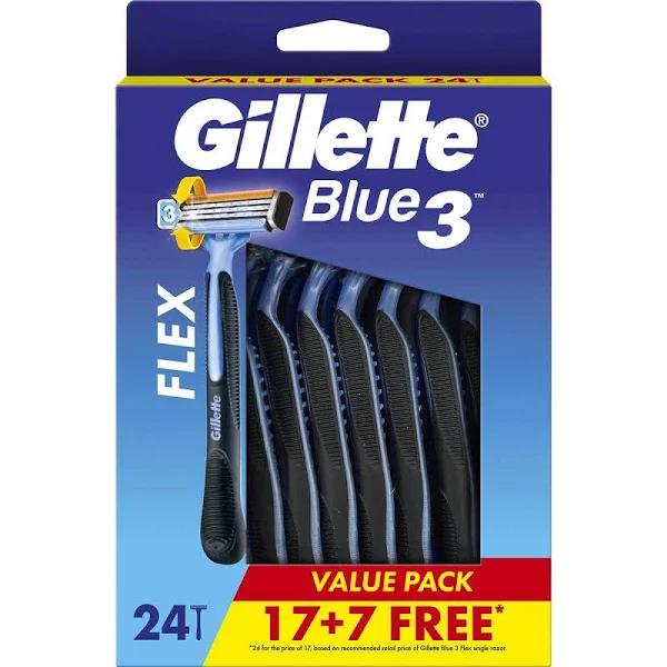 Gillette Blue3 Disposables Razors 24 Pack