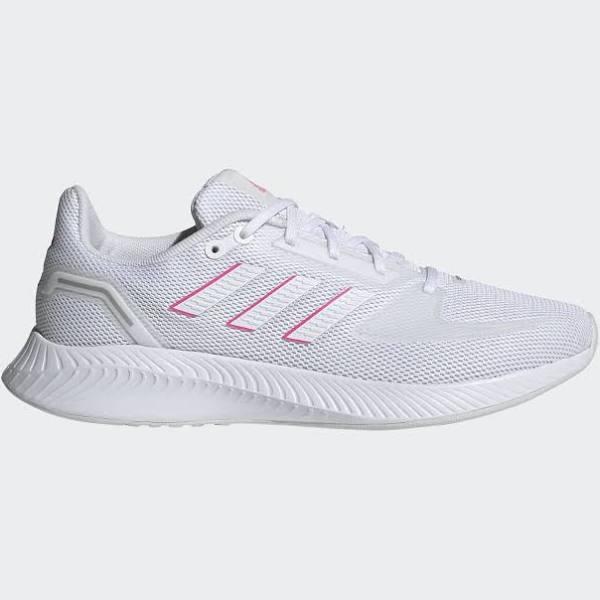 Adidas Women's Run Falcon 2.0 Running Shoes (Cloud White/Cloud White/Screaming Pink, Size 9 US)