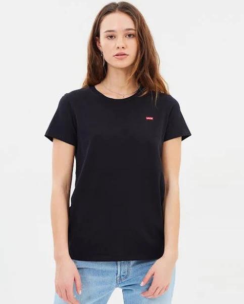 Womens Levi's Perfect Tee Mineral Black Size XL