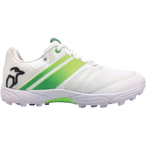 Kookaburra Pro 2.0 Rubber Cricket Shoes 11 / White/Lime