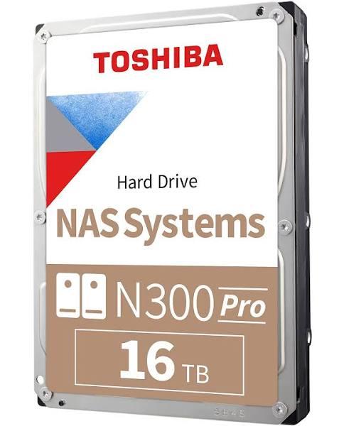 Toshiba N300 Pro Hdwg51gxzstb NAS 16TB 3.5-inch Internal Hard Drive