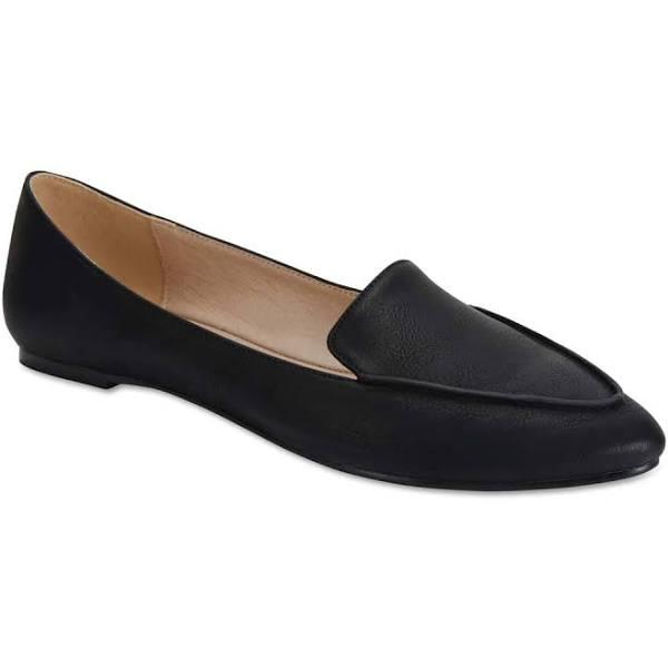 Ravella Reno Black Smooth Flat Shoes Black 9