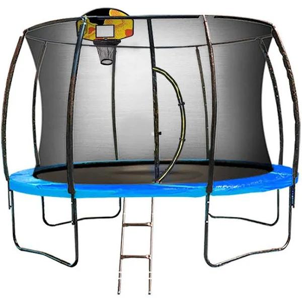 Kahuna Pro 8ft Trampoline With Mat, Reversible Pad, Basketball Set