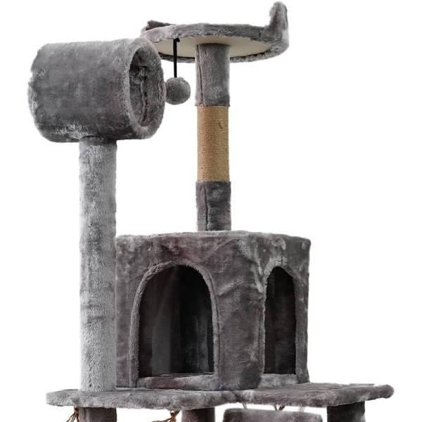 Furtastic 135cm Cat Tree Scratching Post - Silver Grey