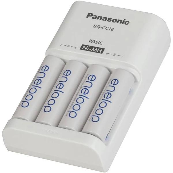 Panasonic Ni-MH Battery Charger With 4 Eneloop Batteries