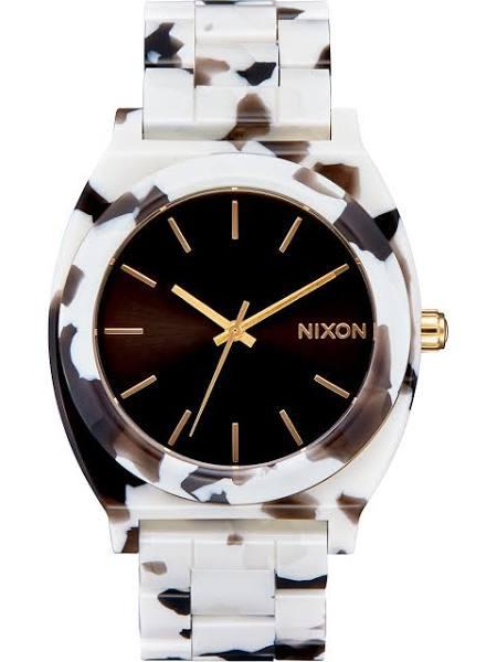 Nixon A327-2882 Time Teller Acetate Black Tortoise Watch