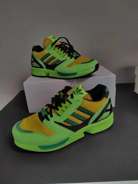 Adidas ZX 8000 Atmos Gsnk Shoes in Neon Green, Men's (Size 10.5)