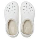 Crocs Unisex Classic Platform Lined Clog - White