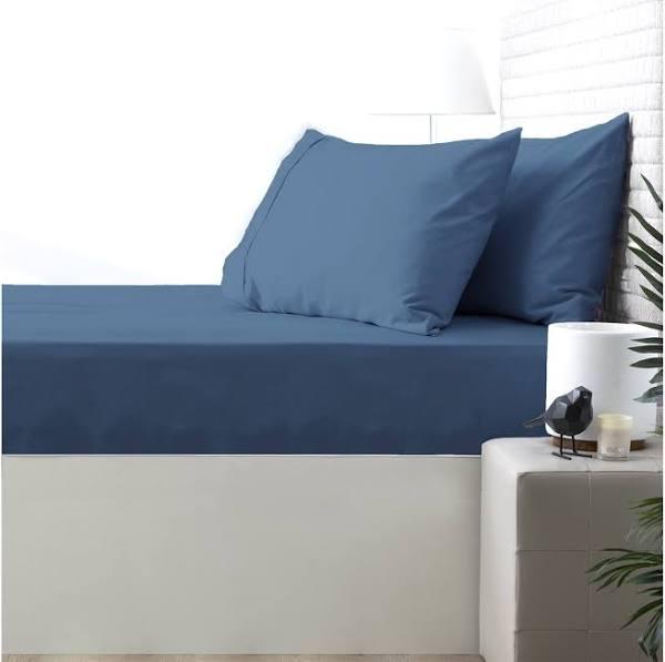 Park Avenue 500 Thread Count Natural Cotton Combo Set - Blue King Single