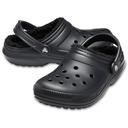 Crocs Black Classic Lined Clogs