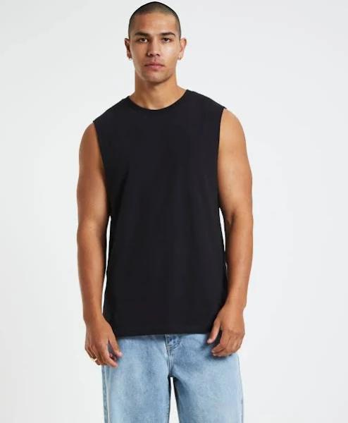 General Pants Co. Basics Mens Muscle Tank Black Size Large