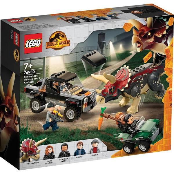 LEGO 76950 - Jurassic World Triceratops Pickup Truck Ambush