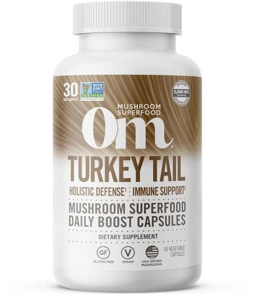 OM Mushrooms Turkey Tail 667 MG 90 Vegetarian Capsules