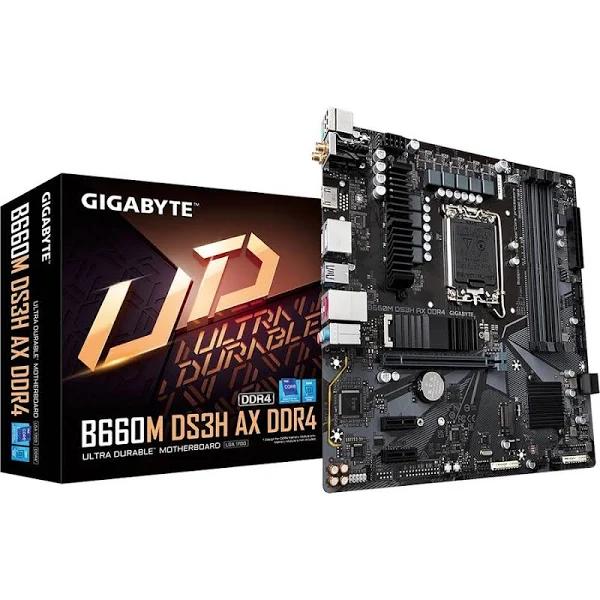 Gigabyte B660M DS3H AX LGA 1700 DDR4 Micro ATX Motherboard