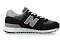 New Balance 574 Shoes Black Grey White - 37