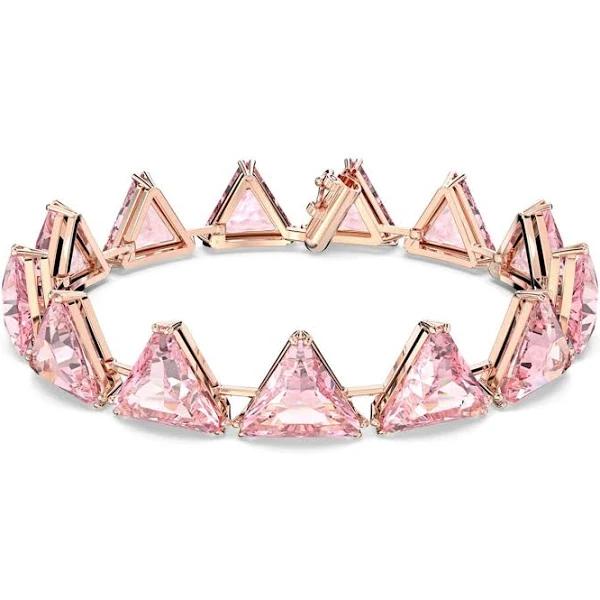 Swarovski Ortyx Bracelet, Triangle Cut, Pink, Rose Gold-Tone Plated